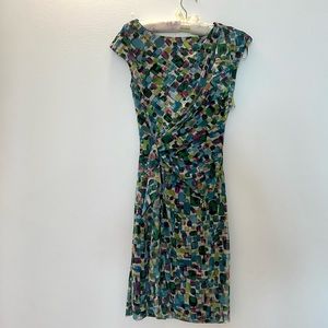 Kay Unger multicolor mini dress